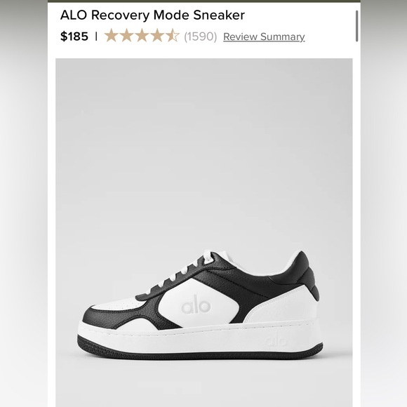 Alo Recovery Mode Sneaker Black White - Picture 6 of 6